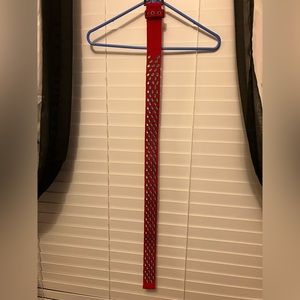 Red vintage belt
